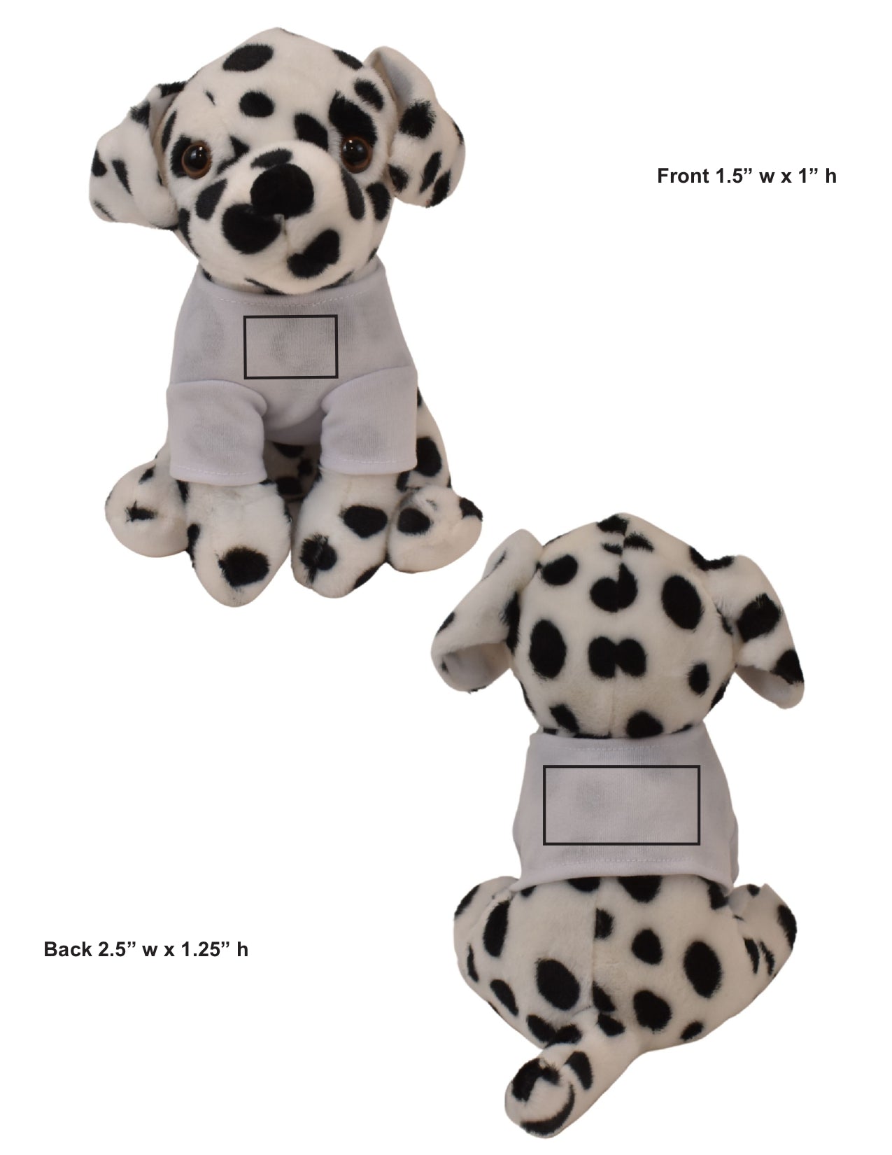 Barkley 8" Dalmatian with T-shirt