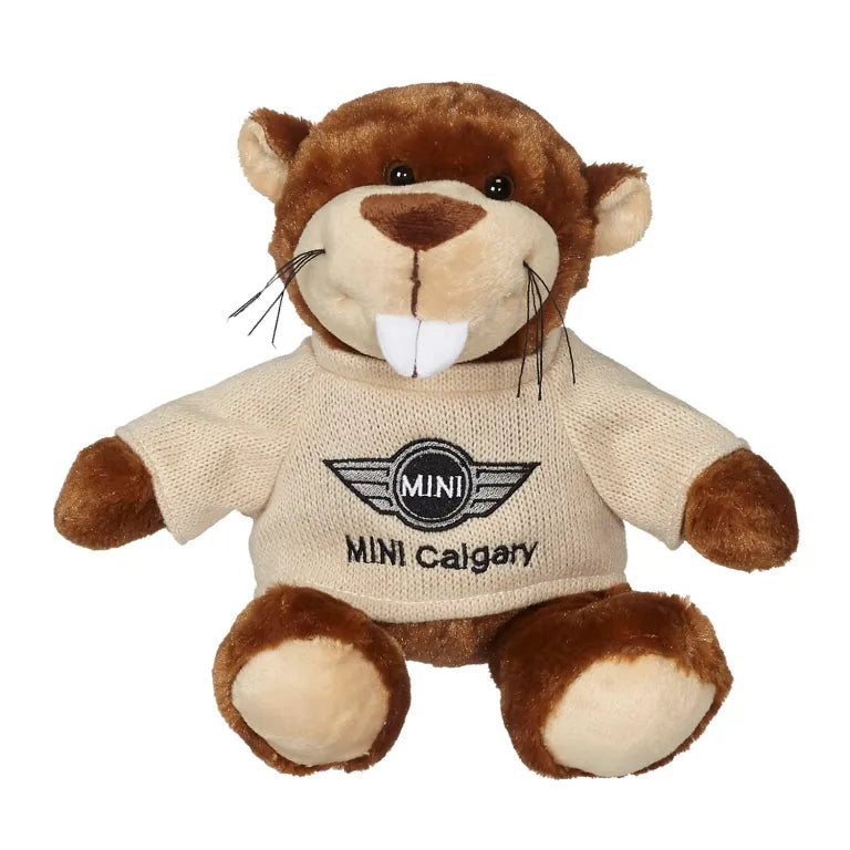 11" Bucky Beaver with Machine Knit Sweater