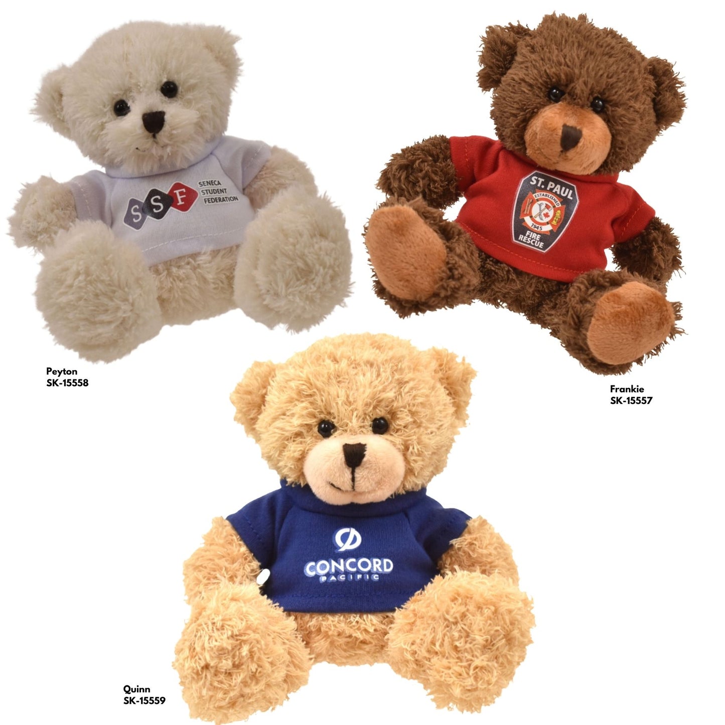 6" Peyton Bear - White
