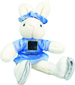 World Championships Ice Skating Bunny