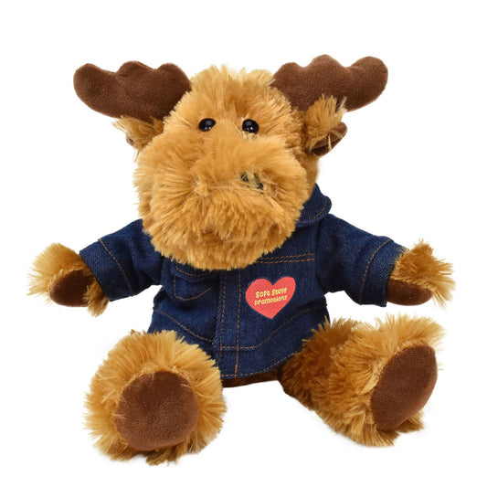11" Morris Moose with Jean Jacket