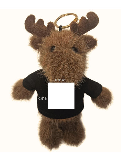 Hug Squad Bag Charm 5.5" Maple Moose