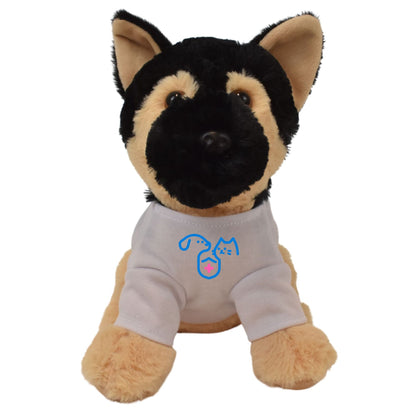 Major 8" German Shepherd with T-Shirt