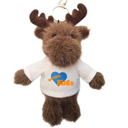 Hug Squad Bag Charm 5.5" Maple Moose