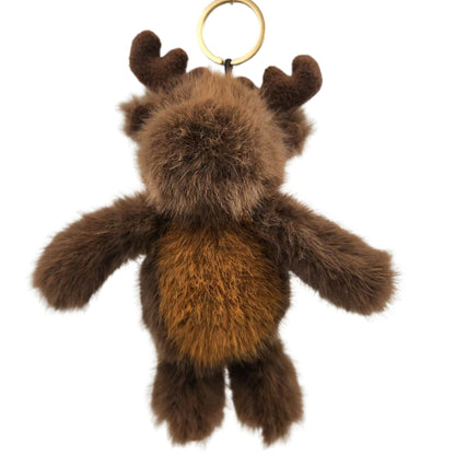 Hug Squad Bag Charm 5.5" Maple Moose
