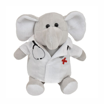 Eleanor Elephant with Doctor Coat (6" Mini Me Collection)