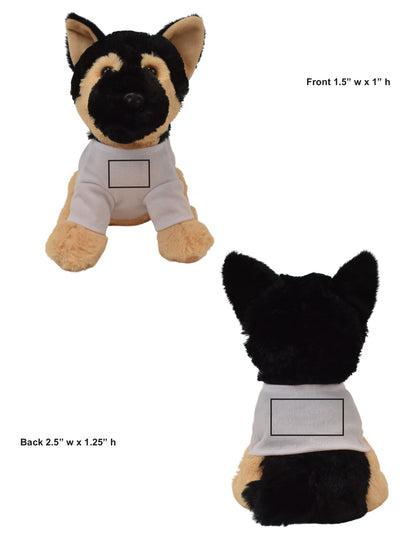 Major 8" German Shepherd with T-Shirt