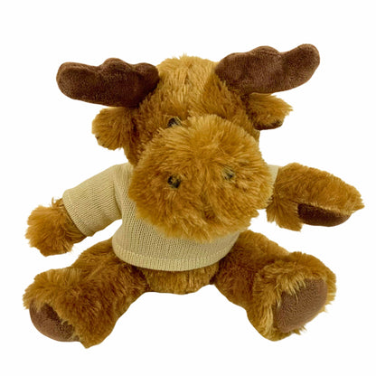 11" Morris Moose with Machine Knit Sweater