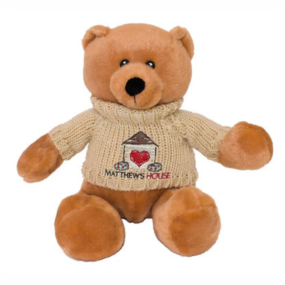 11" Sammy Bear with Hand Knit Sweater