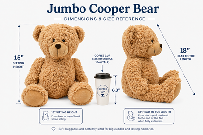 15" Jumbo Cooper Bear